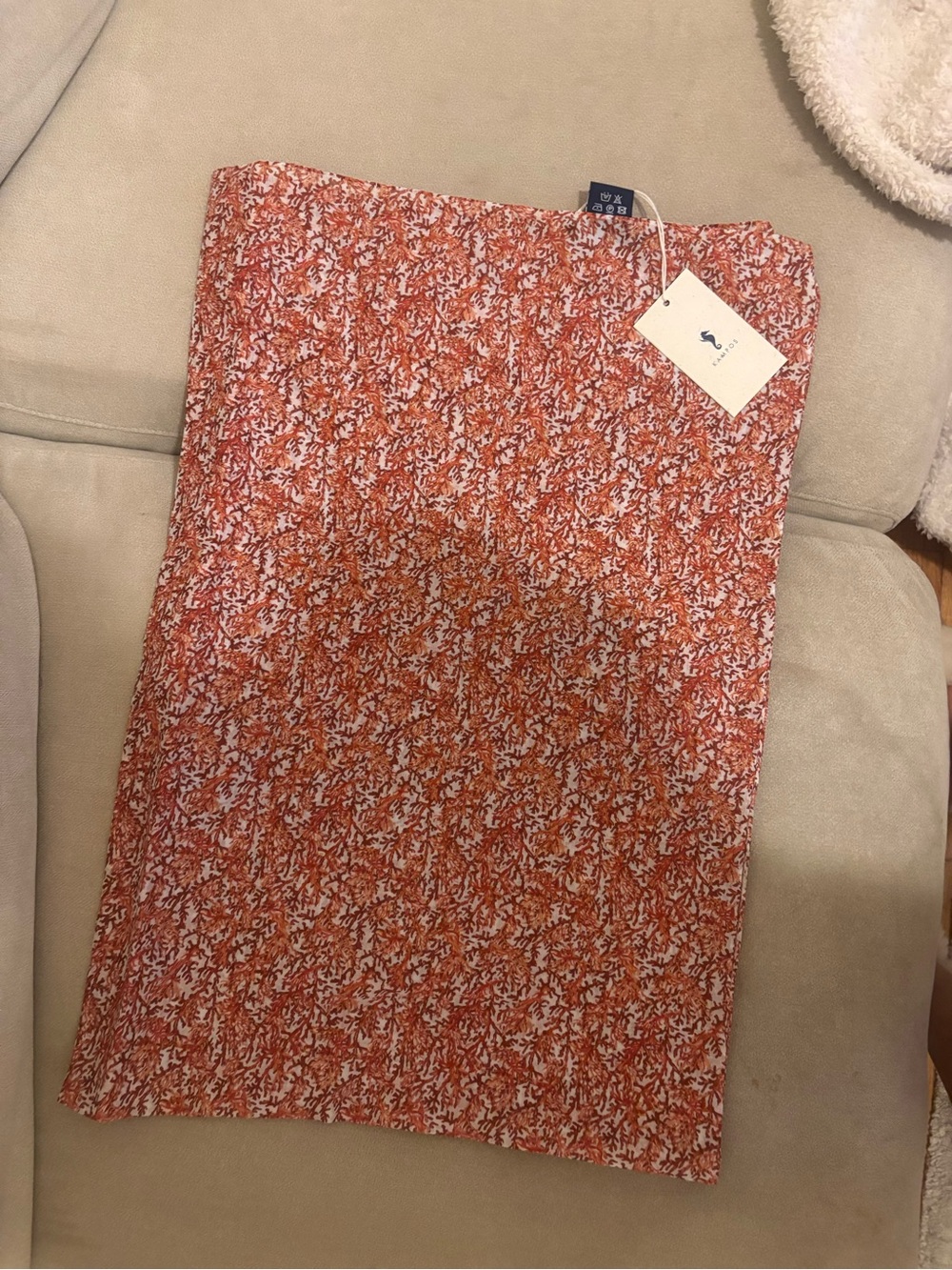 Kampos - NWT pareo coral red scarf
